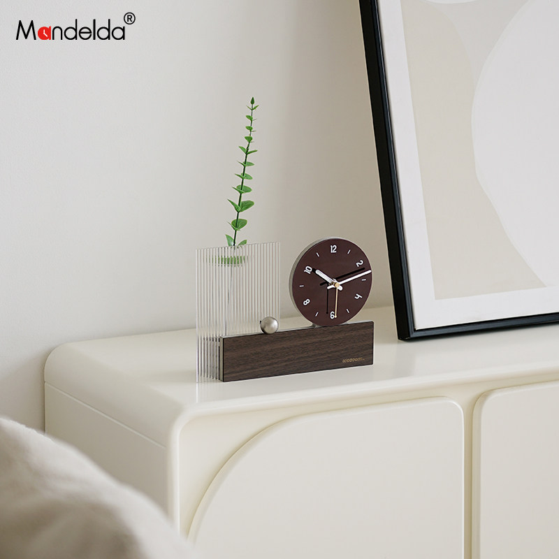 Mandelda创意时钟摆件客厅玄关电视柜酒柜装饰品乔迁新居礼品,家居饰品,装饰摆件,淘宝优惠券,粉丝福利购,淘宝优惠卷