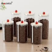 满得达咖啡豆保存罐真空密封罐玻璃陈皮奶粉储存罐茶叶收纳储物罐