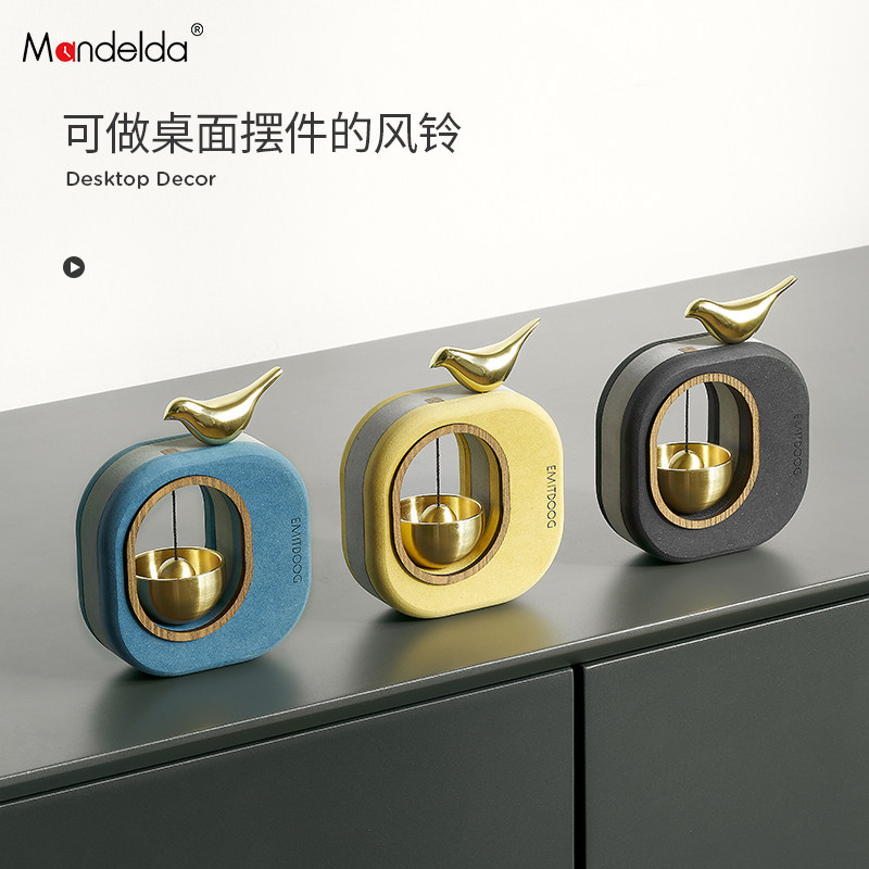 Mandelda韩国品牌装饰品摆件多巴胺风铃门铃乔迁新居礼品铃铛门挂