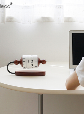 Mandelda轻奢复古桌面转轮日历摆件家居客厅酒柜装饰高档大气饰品