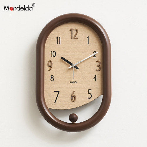 中古风客厅创意时钟挂墙