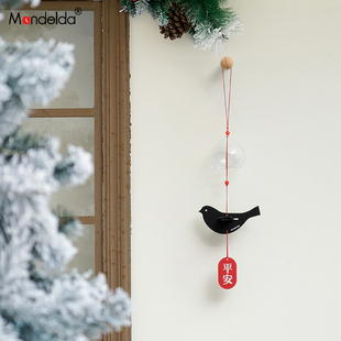 Mandelda出入平安挂件门把手门饰好寓意入户玄关吊挂装饰庭院阳台