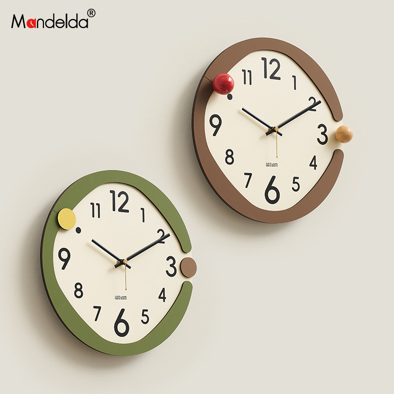 Mandelda复古奶油风装饰挂钟