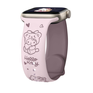 适用苹果iwatchUltra表带KT睡衣猫猫表带iwatchS10/9/8/7硅胶表带