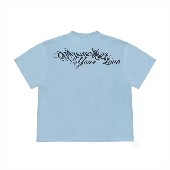 4 Hearts New Summer Short-Sleeved Pure Cotton T-Shirt for Women European and American Chic Retro Niche Oversize Top