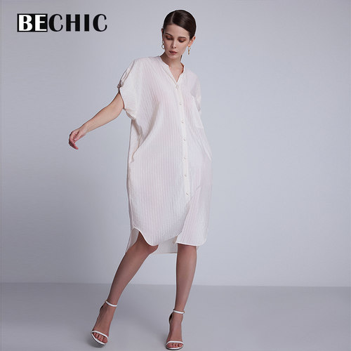 BeChic 慵懒时光短袖睡裙家居服女BC44CF1