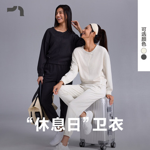 套头卫衣MOTP0001 爱慕运动春启女士春夏休闲圆领短款 AIMER MOVE