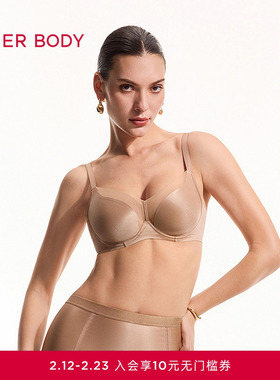 爱慕美体26春夏光影内衣女3/4软托薄模杯大胸显小文胸AD110661