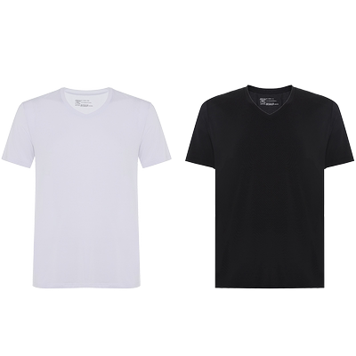 【2件装】爱慕先生HELLO裤系列男士轻薄净痕短袖上衣NS12C233P