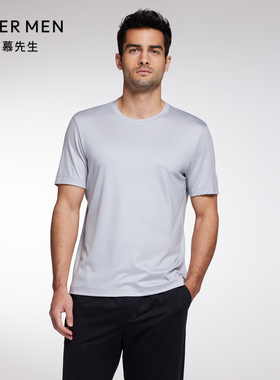 Aimer Men23SS30周年-水洗羊毛T男士圆领短袖NS81J891