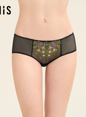 爱美丽我的秘密花园24秋冬新款蕾丝低腰平角裤IM23BVM1