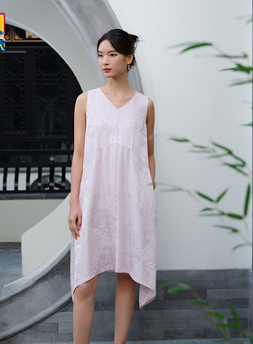 爱慕皇锦春夏女家居服含真丝无袖睡裙-荷韵 HJ21538