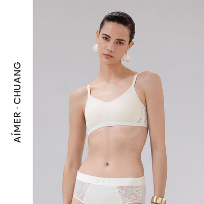 爱慕·CHUANG明动7内衣女V领无钢圈细肩带舒适文胸CA171891