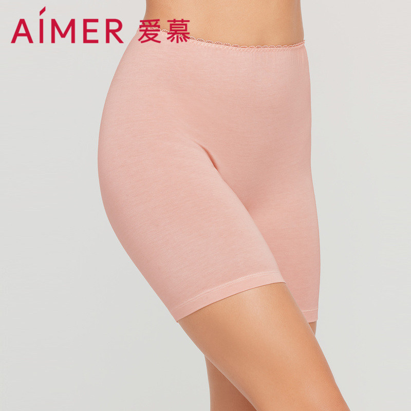 爱慕AM237171女士莫代尔内裤棉感不卷边不紧绷中腰防走光安全裤