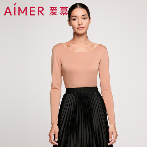 爱慕绒暖圆领长袖上衣AM726372