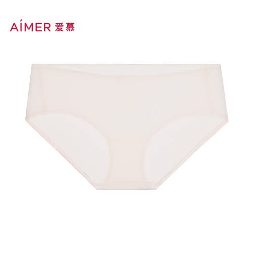 爱慕奶皮内裤女棉质里裆中腰平角裤AM23D691