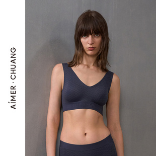 爱慕·CHUANG锁甲3内衣女V领无钢圈背心式打底文胸CA171391