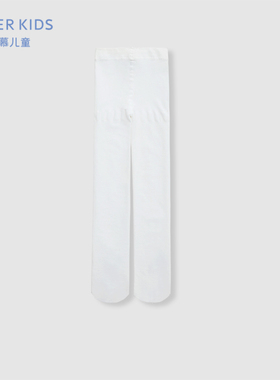 爱慕儿童24SS袜子春夏女孩白色连裤袜AK194F141