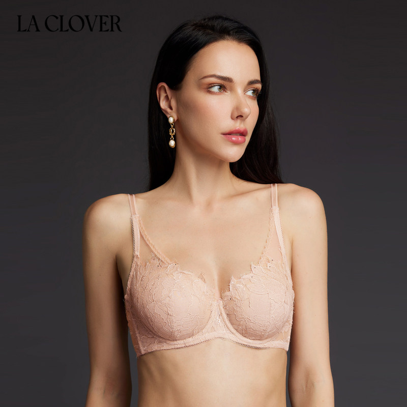 【花瓣内衣】LACLOVER兰卡文曼妙花海系列性感蕾丝薄文胸LC13SW1
