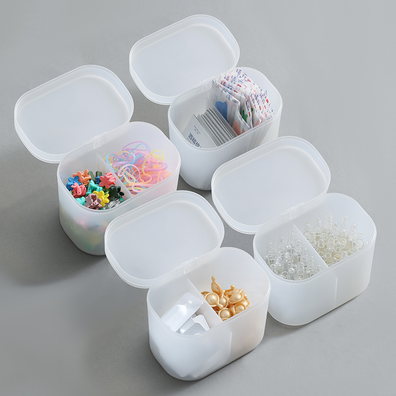 分格棉签牙线隐形眼镜桌面收纳盒