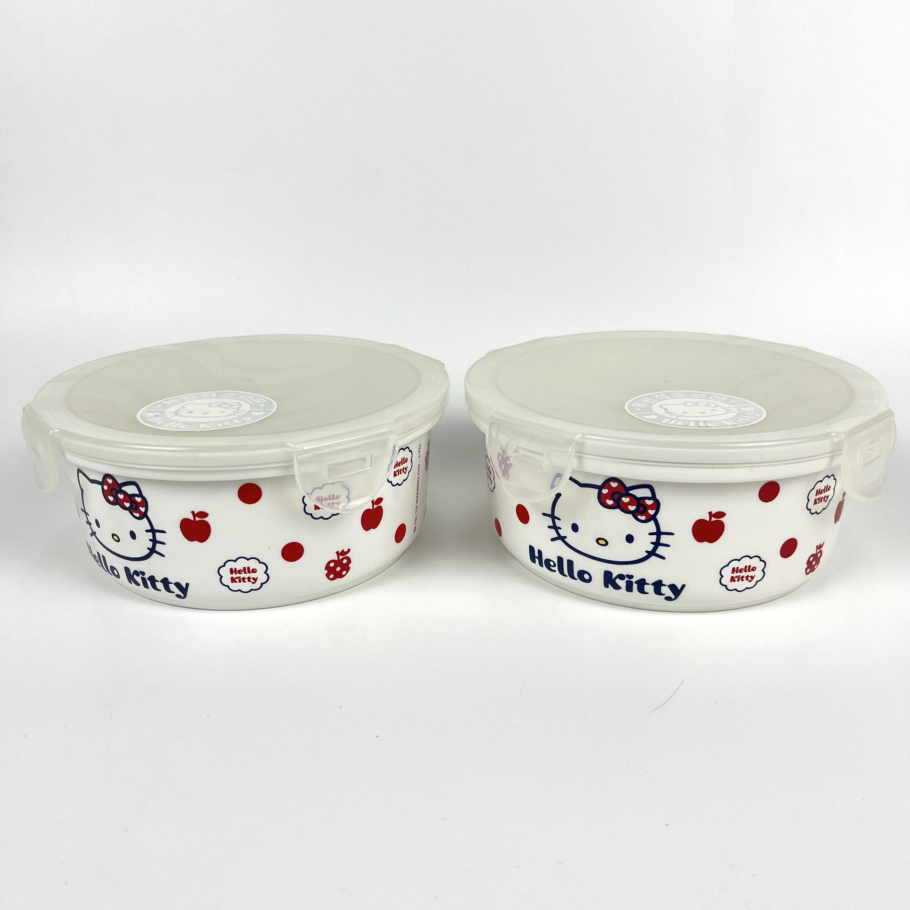 清仓处理 韩国进口hello kitty陶瓷密封碗 中号白色 看详情说明