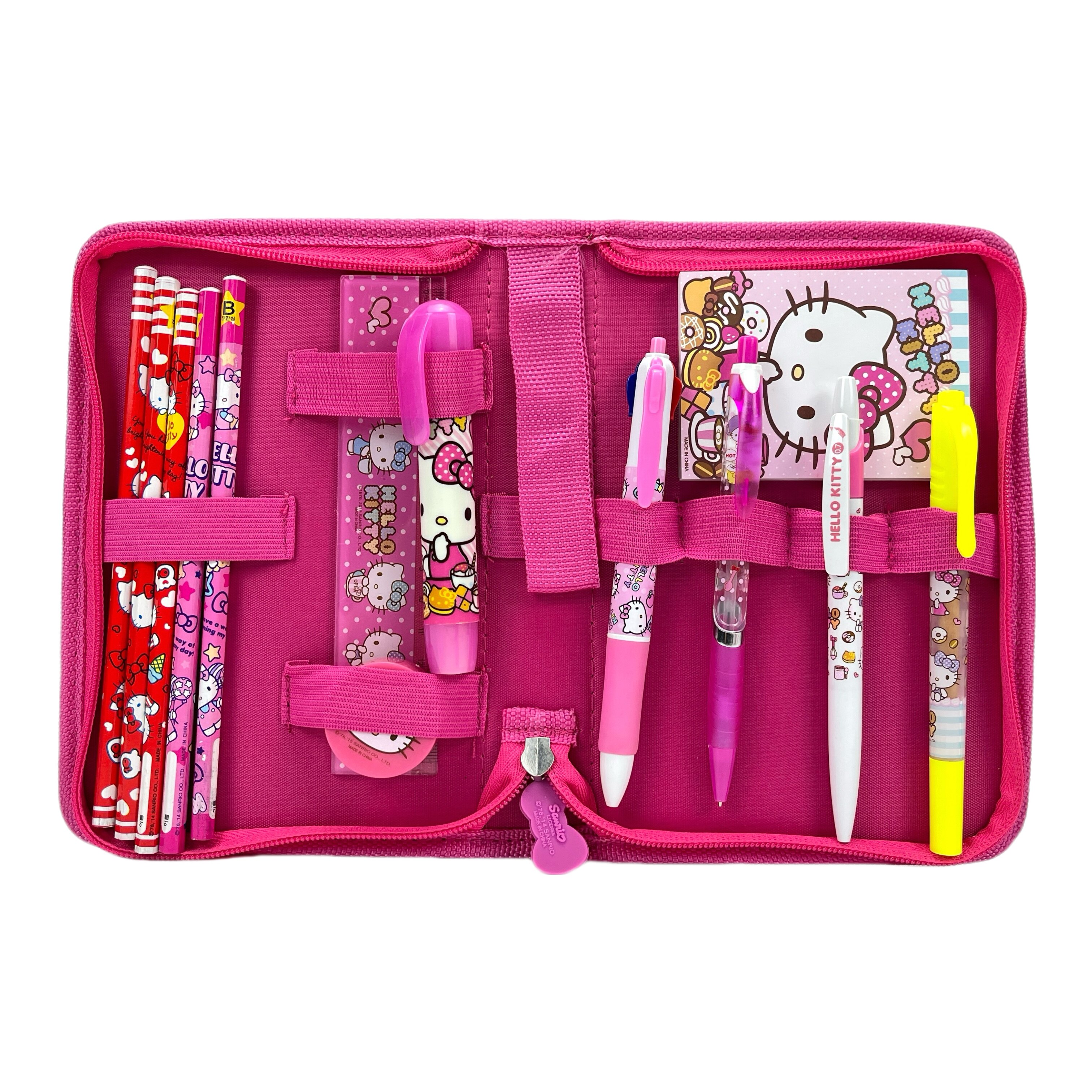 清仓处理 韩国进口hello kitty文具套装 送粉扑 有瑕疵看详情说明