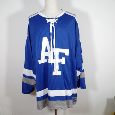 COLOSSEUM美国NCAA阿尔巴尼大学重工刺绣宽松嘻哈速干冰球服罩衣