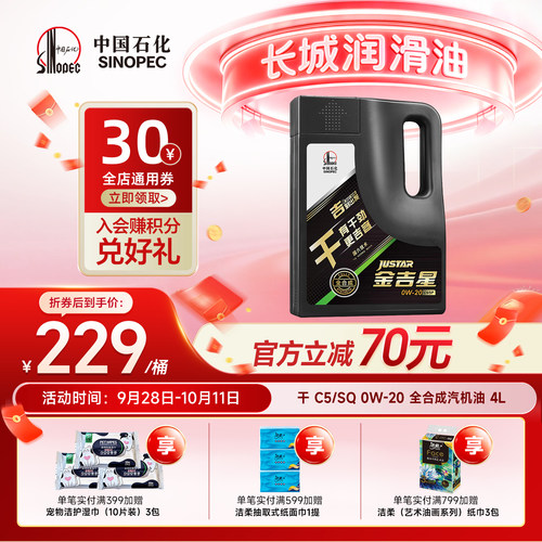 长城C5/SQ0W-20全合成汽机油