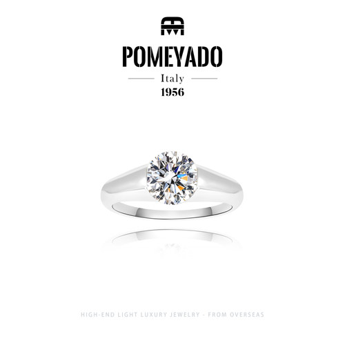 【珀光誓约】Pomeyado设计款现代极简风戒指F0158