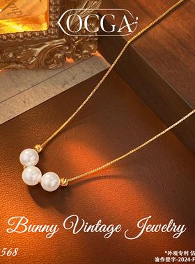 古风新中式小众礼物天然项链纯银