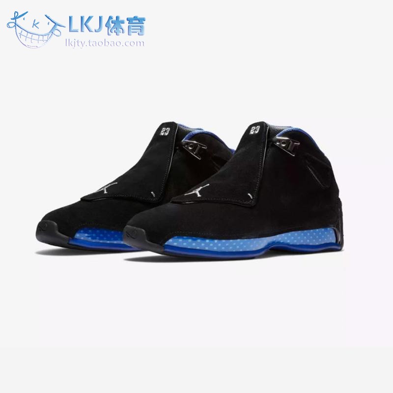 Air Jordan 18 Black Royal AJ18 黑蓝麂皮元年全明星 AA2494-007 运动鞋new 篮球鞋 原图主图