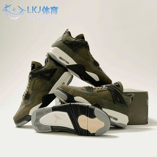 Olive AJ4 FB9927 Jordan 200 复古篮球鞋 橄榄绿 Air 军绿色