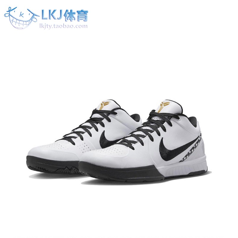 NikeKobe4Gigi白黑低帮篮球鞋