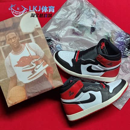 Air Jordan 1 OG AJ1 黑脚趾 消失的飞翼 复古篮球鞋 DZ5485-106
