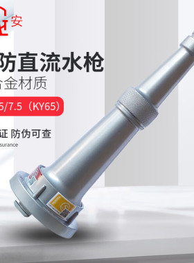 桂安65消防水枪2.5寸直流水枪50/65接消防栓射水工具水带配套