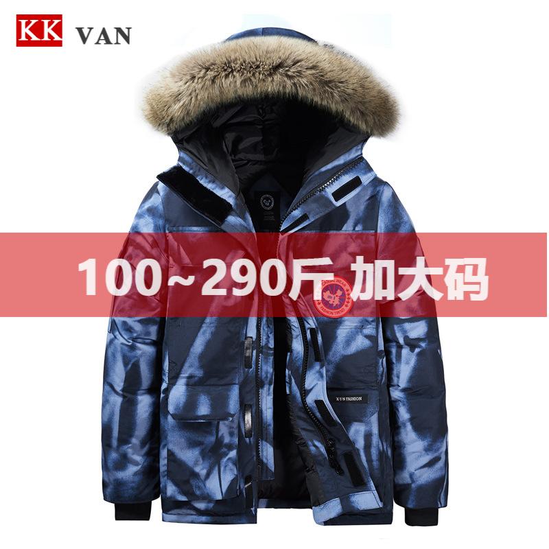 加拿大冬季新款棉衣 加厚加肥加大码宽松厚款保暖潮流连帽棉