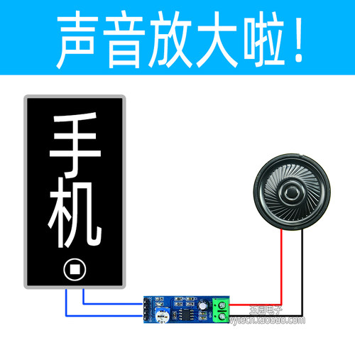 LM386音频diy小功放模块