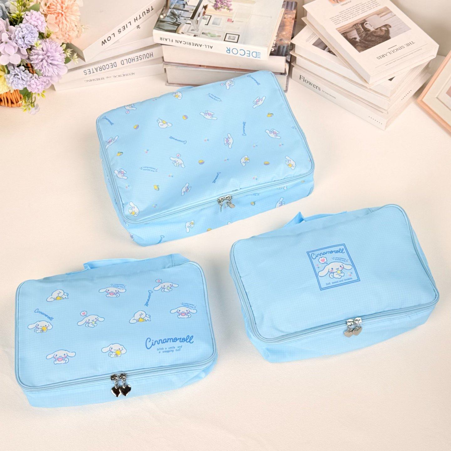 日系防泼水旅行收纳袋3件套行李箱衣服鞋子刮剃搽着桂花酒酿缸床,收纳整理,旅行收纳套装,淘宝优惠券,粉丝福利购,淘宝优惠卷