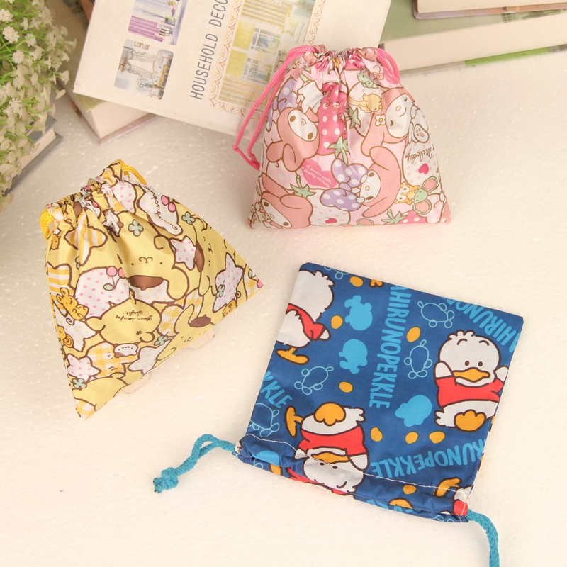 防水布卡通小束口袋化妆包抽绳收纳袋可爱便携福袋多功能收纳钱袋,收纳整理,其他收纳袋,淘宝优惠券,粉丝福利购,淘宝优惠卷