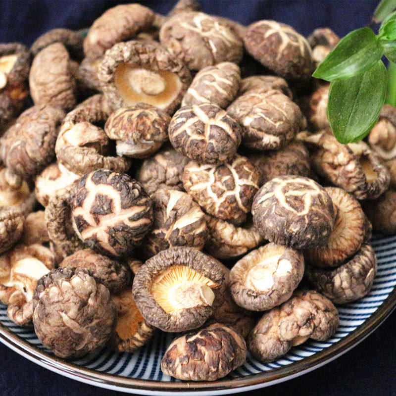 黄山特产 农家小花菇 椴木野生珍珠小香菇冬菇蘑菇干香菇干货250g