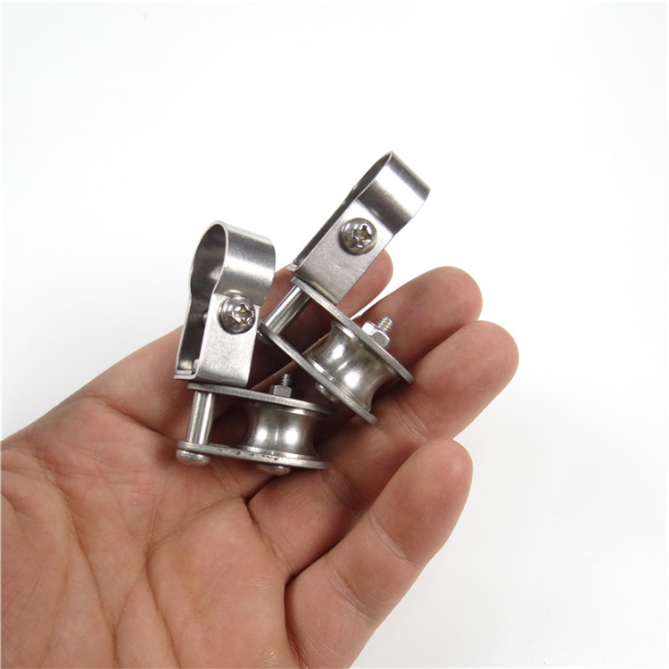 不锈钢无声上下滑轮角轮抬线钓过河钓鱼竿渔具垂钓装备用品小配件