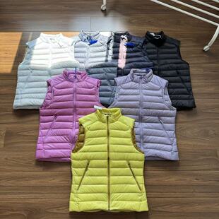 秋冬户外徒步登山钓鱼防风防水轻量保暖男女运动排骨羽绒马甲背心