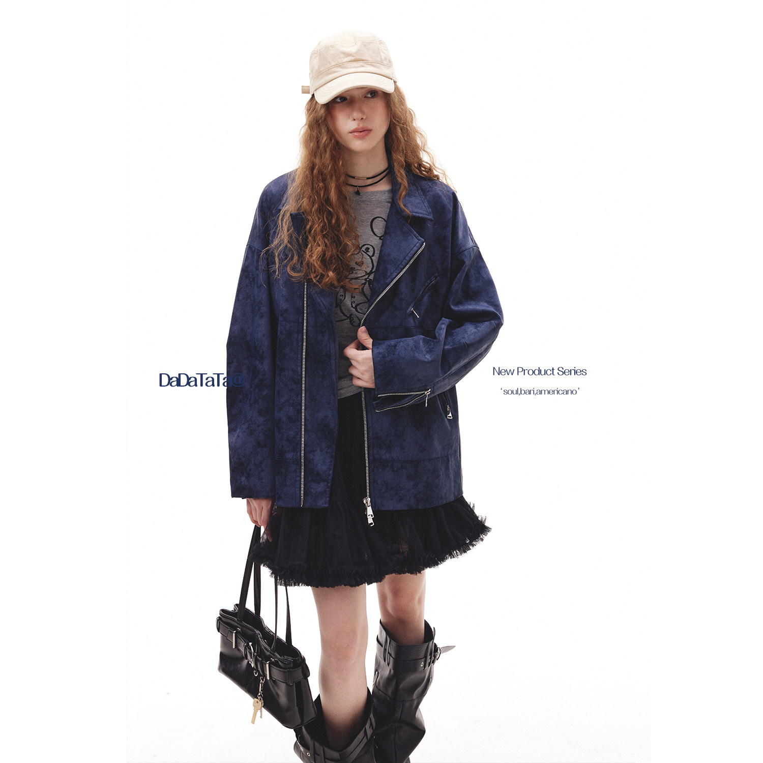 晶咕白标DADATATA【盐炒星系】2025秋季重工夹克外套女大码上衣,女装/女士精品,短外套,淘宝优惠券,粉丝福利购,淘宝优惠卷