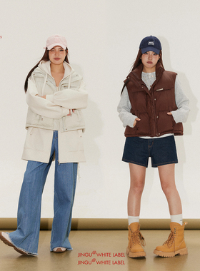 晶咕白标DADATATA90白鸭绒立领羽绒马甲女冬季新款大码外套