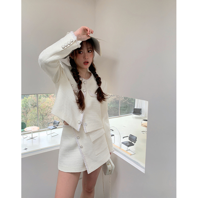 晶咕小香风上衣+半身裙系列