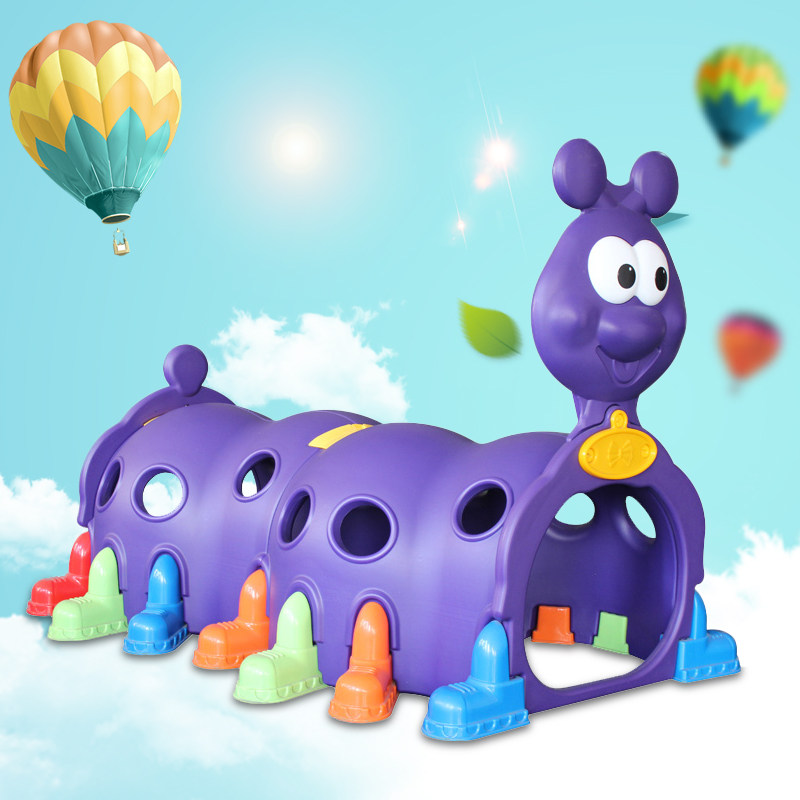 幼儿园儿童隧道爬行早教玩具大型户外游乐场室内小精灵毛毛虫钻洞