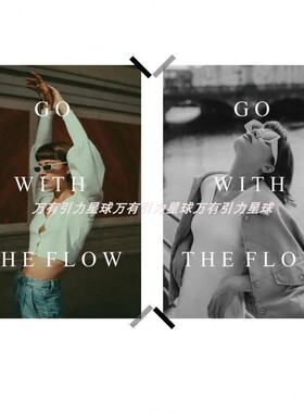 直播服装ins杂志人物海报