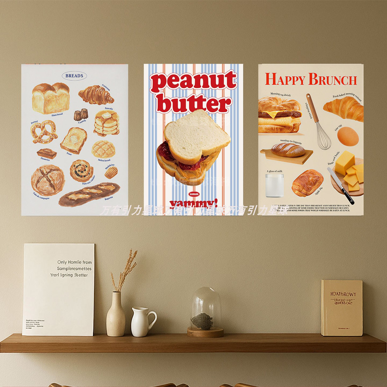 韩国面包蛋糕黄油海报艺术海报