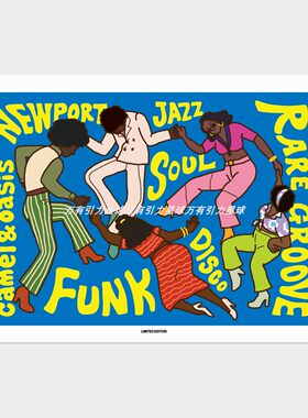 Funkjazz音乐装饰个性海报
