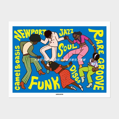 Funkjazz音乐装饰个性海报